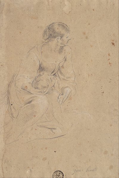 Study of a Female Figure by Giovanni Battista Bonacina